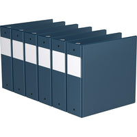 Davis Group Super économie, Reliure à anneaux ronds 3 po, paquet de 6 – Bleu Marine-3 Reliure À Anneaux
