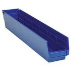 Quantum Storage Systems - Bacs De Rangement Pour Tablettes, 4-1/8po La X 4po H X 23-5/8po P, Bleu, Capacité 50 Lb, paquet de 12-Capacité 50 lb