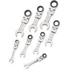 Dynamic Tools – Ensemble de 8 clés à cliquet mixtes réversibles, SAE, 5/16 po à 3/4 po-Comprend : 5/16, 3/8, 7/16, 1/2, 9/16, 5/8, 11/16, 3/4 po