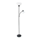 Simple Designs – Lampe de sol à incandescence, noir (LF2000-BLK)-Fini peint