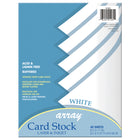 Pacon - Papier cartonné, 8 1/2 po x 11 po, blanc, paq./40  (PAC101281)-Blanc