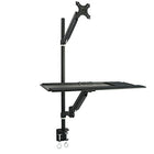 TygerClaw – Bras extensible pour un seul moniteur, pour poste de travail assis/debout (TYDS10019BLK)-Format universel : Support novateur pour moniteur d'ordinateur de bureau, convenant aux moniteurs à écran plat ACL et DEL de 13 po à 17 po