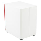 Flash Furniture Classeur À Verrouillage Mobile À 3 Tiroirs-Façade Blanche /Rouge (HZCHPL02REDWH)-Le porte-crayons peut contenir des ustensiles d'écriture et de petites fournitures de bureau