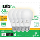 Globe – Ampoule blanc doux DEL A19 10 W, eq 60W, paq./4 (30716) -10W eq 60W