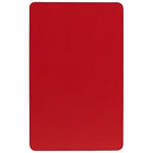 Flash Furniture – Table d’activités rectangle 30 x 72 po, stratifié haute pression 1,25 po, pattes préscolaires réglables, rouge-Forme : rectangulaire