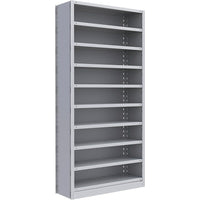 Metalware – Étagère sans boulons RK237, 10 tablettes, 36 x 18 x 76 po, gris clair-Système de tablettes ajustables offrant un espace de rangement solide, mais économique qui convient à vos besoins