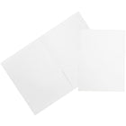 JAM PaperMD – Chemises de présentation mattes à deux pochettes, blanc, 12/pqt-Taille : 9 x 12 po