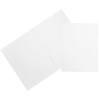 JAM PaperMD – Chemises de présentation mattes à deux pochettes, blanc, 12/pqt-Taille : 9 x 12 po