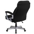 Flash Furniture - Fauteuil direction pivotant HERCULES Big and Tall, capacité de 500 lb, tissu noir (GO18501FAB)-Conception de dossier haut avec appui-tête