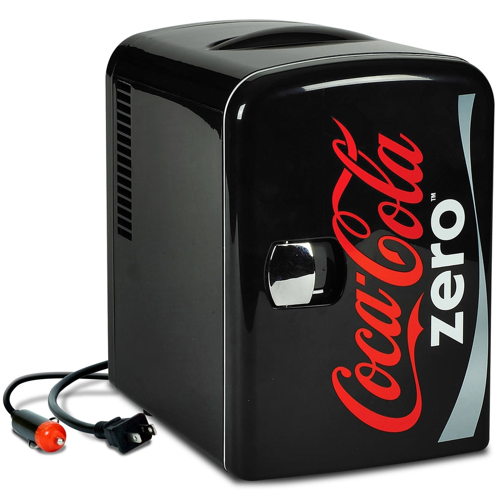 Mini Frigo Coca-Cola 4L - Thermoélectrique - Pour Bureau Voiture - 6 Canettes - Design Rétro