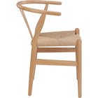 Nicer Furniture - chaise Wegner Wishbone - naturel - paquet de 2-Cadre en bois massif