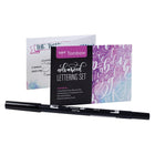 Tombow - Trousse de calligraphie, expert-4 feutres pinceaux avec pointe pinceau pour les lettrages, et une pointe fine pour les détails