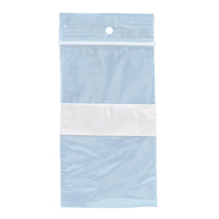 SPC - Sacs poly refermable avec trou de suspension - 2 Mil - 6po x 8po - Bande Blanche - 1000 Paquet-Sac refermable