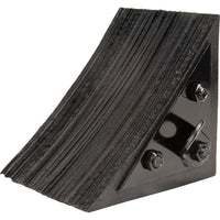 Kleton - Cale De Roue, Caoutchouc, 8po x 8po x 8po, Noir, paquet de 4-Couleur Noir