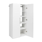 Prepac Grosse armoire accrochable HangUps de 36 po (92 cm)-3 tablettes ajustables et 1 tablette fixe avec séparateur central (tablettes de 0,75 po [1,9 cm] d'épaisseur)
