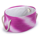 CTG - Paniers de rangement ovales Ombre, ensemble de 3, rose-Matériau : construction durable en coton et jute
