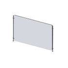 Mark Maker Rod Sneeze Guard - Acrylique transparent 1/4" - panneau de 35,5" Lx23,5"H- ensemble de tiges de 24"H - pas de passage-Distanciation sociale optimale entre deux groupes de personnes