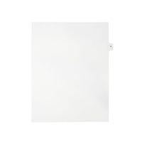 Mark Maker – Onglets séparateurs juridiques blancs, 1/15 onglets, format lettre, sans trous, lettre S, 25/paquet-Onglets séparateurs blancs, 1/15 onglets