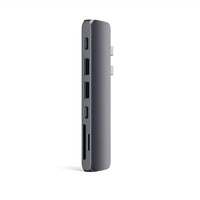 Satechi Hub USB-C Pro avec HDMI 4K - Gris sidéral-USB-A and USB-C