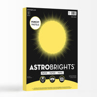 Astrobrights - Papier pastel frappant, 8,5 po l x 11 po H, 24 lb, Citron frais, 200 feuilles (91739)-Poids de base : 89 gsm (24 lb)