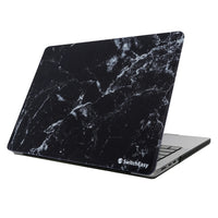 Étui de protection SwitchEasy Artist pour MacBook Air 13,6" (M2 2022 / M3 2024) - Marbre/Noir-La conception artistique en marbre assure à votre MacBook un look élégant et sûr