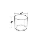 Azar Displays – Bac cylindrique de luxe pour comptoir, 4 po, 4/paquet (556334)-Dimensions : 4 haut. x 4 prof. (po)