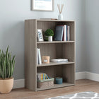 Sauder Beginnings Bibliothèque avec 3 Tablettes - 35.28" H - Finition Silver Sycamore (428232)-35.28"H x 24.57"W x 11.5"D