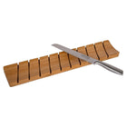 CTG Brands Herringbone Wall Tile, 10" x 10", Brown Stone, 6 Pack-Mesure: la planche à découper mesure 49,5cm L x 2,5cm l x 10,2cm H (19,5" L x 1" L x 4" H) et le couteau mesure 31,8cm L x 1,3cm l x 2,5cm H (12,5" L x 0,5" L x 1" H), un ensemble parfait pour votre cuisine