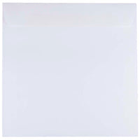 JAM Paper Enveloppes carrées régulières à fermeture gommée, 8 1/2 x 8 1/2 po, blanc, paq./100 (4231 g)-Blanc