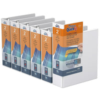 QuickFit Reliure View Junior robuste, format 8,5 po x 5,5 po, anneaux ronds, paquet de 6 ( Blanc, 2 po)-3 Reliure À Anneaux