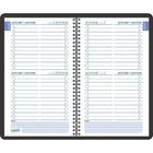 Staples - Agenda quotidien sans dates à reliure spiralée, 8 po x 5 po, bilingue-Rendez-vous aux 30 minutes de 7 h à 18 h 30