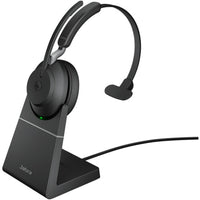 Jabra Evolve2 65, Link 380a, Casque Mono MS avec support - Noir-Type : Casque supra-auriculaire mono sans fil