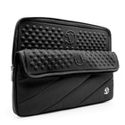 15,6 po Housse de Protection Ordinateur Portable, Laptop Sleeve Case PC Netbook Ultrabook Sacoche Compatible 15-15,6 po, Noir-La grande poche avant se fond dans le design et a fière allure
