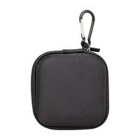 Nifty - Étui carré pour écouteurs NSECBK, noir-Poche en mailles à l'intérieur pour petits articles