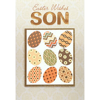 Rosedale Gold - Cartes de souhaits/Enveloppes - Joyeuses Pâques Fils - 5-1/2 po x 8 po - paquet de 6-Imprimées sur un papier de qualité non couché