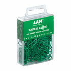 JAM PAPER - Colore norme 1" Trombones, Vert, 3 Paquets de 100-Quantite : 100 par boîte; 3 Boîtes