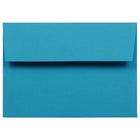 JAM Paper Enveloppes recyclées à fermeture gommée Brite Hue, format livret, 3 5/8 x 5 1/8 po, bleu, paq./100-Bleu