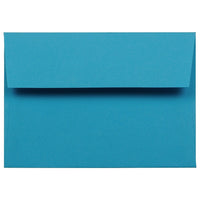 JAM Paper Enveloppes recyclées à fermeture gommée Brite Hue, format livret, 3 5/8 x 5 1/8 po, bleu, paq./100-Bleu