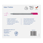 Staedtler - Feutres fins triplus - 0,3 mm - Couleurs assorties - Paquet de 42-Gris