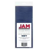 JAM PaperMD – Papier de soie, bleu marine, 10 paquets de 10 (1152353g)-Bleu marin