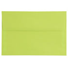 JAM Paper Enveloppes à fermeture gommée Brite Hue, format livret, 5 1/2 x 8 1/8 po, vert lime éclatant, paq./100-Vert lime