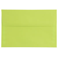 JAM Paper Enveloppes à fermeture gommée Brite Hue, format livret, 5 1/2 x 8 1/8 po, vert lime éclatant, paq./100-Vert lime