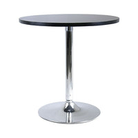 Winsome – Table à manger ronde de 29 po de la collection Spectrum, fini noir-Table à manger ronde de 29 po de style contemporain