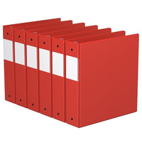 Davis Group Super économie, Reliure à anneaux ronds 2 po, paquet de 6 – Rouge-3 Reliure À Anneaux