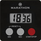 Marathon - Minuterie avec pince magnétique, noir-Afficheur éclairé pour une consultation facile