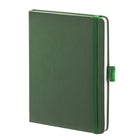 Ordinateur portable à couverture rigide General Supply Goods + Co PU - Vert-256 pages bordées