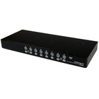 StarTech  Commutateur KVM USB PS/2 1U à montage sur châssis avec OSD, 16 ports-Configuration en cascade ajoute une flexibilité et offre un support pour le contrôle de jusqu’à 136 ordinateurs