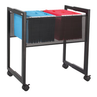 Safco - Chariot de fichiers mobile réglable - Noir-Construction en acier avec une finition en poudre durable