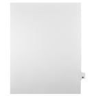Markmaker - Intercalaires imprimes Legal, Blanc, 1/25th coupe, format lettre, sans trous, 25 tabs/PQT, 5 PQT/Boite, Numero 96-Intercalaires imprimes Legal