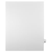 Markmaker - Intercalaires imprimes Legal, Blanc, 1/25th coupe, format lettre, sans trous, 25 tabs/PQT, 5 PQT/Boite, Numero 96-Intercalaires imprimes Legal